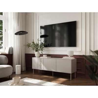 3. 3D TRESSE TV cabinet 150x40x55 cashmere matt