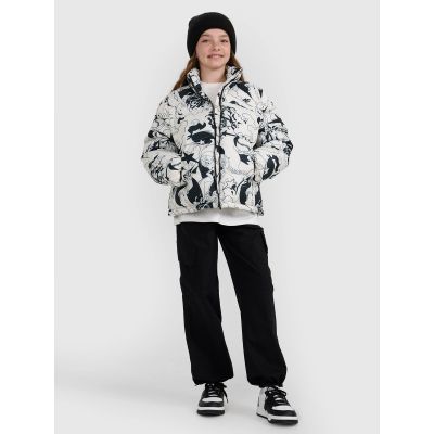 9. Girls' synthetic-filled down jacket 4F 4FJRAW25TDJAF0748-11A