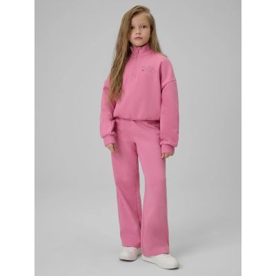 6. Regular sweatshirt without hood for girls 4F 4FJRSS26TSWSF2625-54S