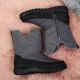 9. Gray NEWS W EVE309B waterproof snow boots