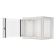 9. Lanberg WF01-6409-10S single-section cabinet (9U; 500mm / 600mm / 450mm; wall-mounted; Glass; 19''; gray)