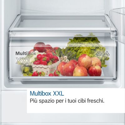 4. BOSCH KIN86NSE0 built-in fridge freezer with bottom freezer, 177.2 x 54.1 cm, sliding hinge, NoFrost