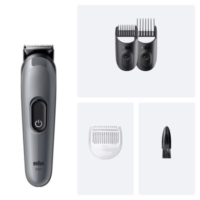 2. Braun 80789918 Hair Trimmer Dark Gray 21 Nickel Cadmium (NiCd)
