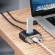 7. HUB Baseus Square USB-A to 1x USB-A 3.2 Gen 1 / 3x USB 2.0 with 1m cable - black