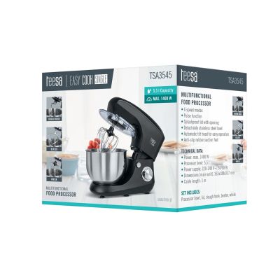 7. TEESA EASY COOK SINGLE BLACK KITCHEN PROBOT