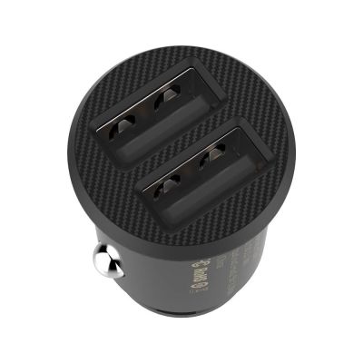 3. Baseus Grain Car Charger CCALL-ML01 mini charger 2x USB-A 3.1A - black