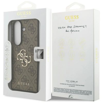 8. Guess Big 4G Logo Classic Logo Case for Samsung Galaxy Z Fold7 - Brown