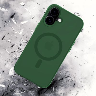 15. 3mk Smoke MagCase for iPhone 17 - Green-Translucent