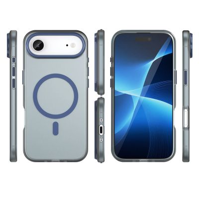 3. Magnetic Abrasive iPhone 17 Air Case Compatible with MagSafe - Matte Blue