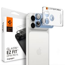 Spigen Optik Pro XL GLAS.TR EZ FIT Tempered Glass Camera Screen Protector for iPhone 18 Pro Max - Light Blue