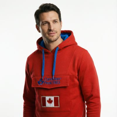 5. Canadian Peak GADREAK RED-BLUE RM MEN 054 sweatshirt (RBMWW6300H/CP-ROUGE)