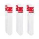 Nike Everyday Elevated Crew Socks 3 Pairs White and Red IM7949 900