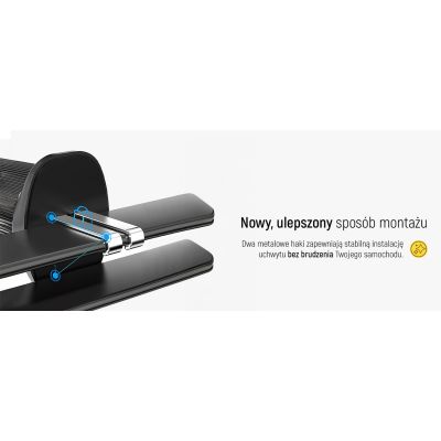 22. Wozinsky WCT5-Q6S2Y Car Holder with Qi/MagSafe 15W Inductive Charger for Ventilation Grill with Fan - Black