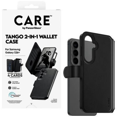 5. CARE by PanzerGlass Tango 2in1 Wallet Case for Samsung Galaxy S26+ - Black