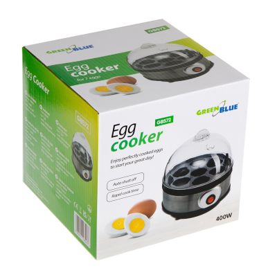 6. GREENBLUE AUTOMATIC EGG COOKER, 400W, UP TO 7 EGGS, MEASURING CUP, 220-240V~, 50 HZ GB572
