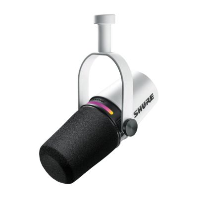 Shure MV7+-W - Voice-Over/Vocal Microphone with XLR/USB-C Connector White