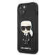 2. Karl Lagerfeld Saffiano Ikonik Karl's Patch Case for iPhone 13 mini - Black