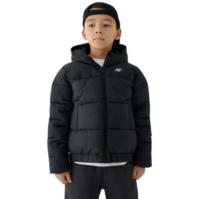 3. Boy's down jacket 4F M621 deep black 4FJWAW25TDJAM621 20S