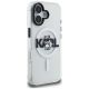 4. Karl Lagerfeld IML Choupette Sketch Logo MagSafe iPhone 16 Case - Clear