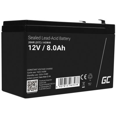 GREEN CELL GEL BATTERY AGM46 12V 8AH