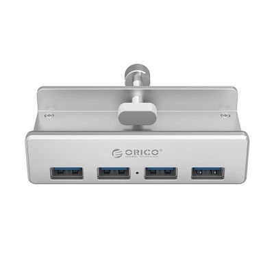 2. Orico MH4PU Hub Clamp-Mounted 4x USB-A 3.0 - Silver