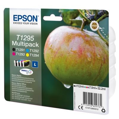 4. Epson Apple Multipack 4-color T1295 DURABrite Ultra Ink