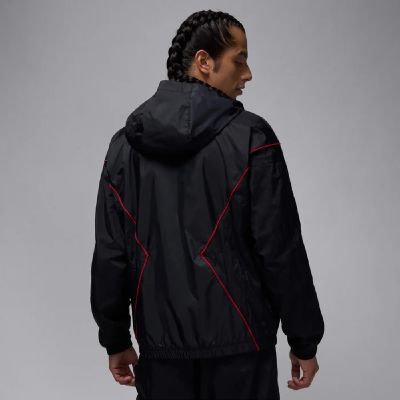 2. Men's Air Jordan Essentials Warm-Up Jacket Black - HF9333-011