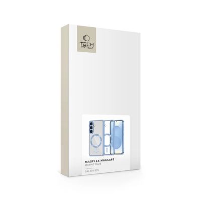 5. Tech-Protect MagFlex MagSafe Case for Samsung Galaxy S25 - Clear Blue