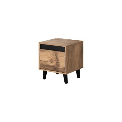 2. NORD bedside table 2 pcs. 40x38xH45 wotan oak/anthracite