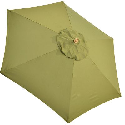 17. WOODEN GARDEN UMBRELLA 250 CM FOLDABLE GREEN