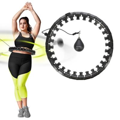 7. Plus size hula hoop HMS HHW12 with studs and weight, black