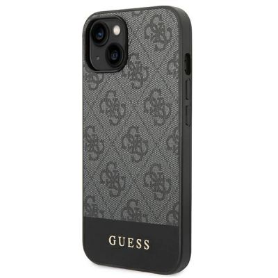 2. Guess 4G Stripe Collection Case for iPhone 14 / 15 Plus - Gray