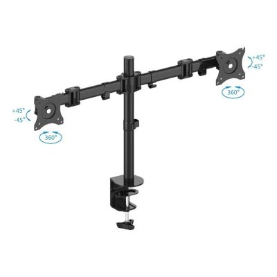 3. PureMounts PM-OFFICE-02 Monitor Holder/Stand 68.6 cm (27") Desk Black