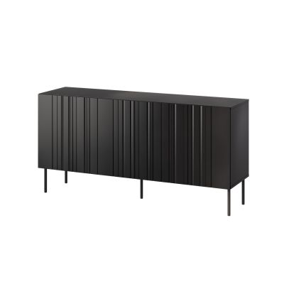 ISLA chest of drawers 150.5x40x75 black matt