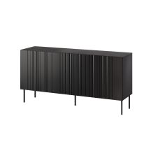 ISLA chest of drawers 150.5x40x75 black matt