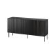 ISLA chest of drawers 150.5x40x75 black matt