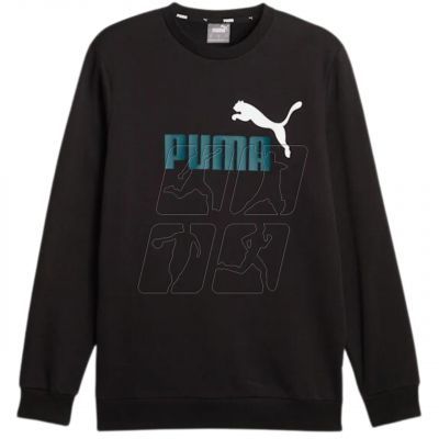 Sweatshirt Puma ESS+ 2 Col Big Logo Crew FL M 586762 75