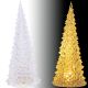 DECORATIVE CHRISTMAS TREE TRANSPARENT LED WARM WHITE 27CM