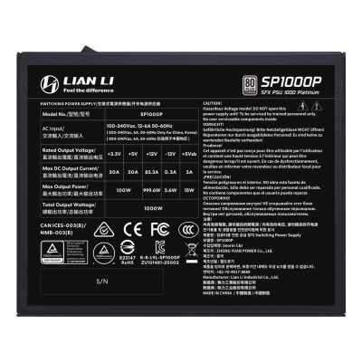 7. Lian Li SP1000P Power Supply Module 1000W 24-pin ATX SFX Black