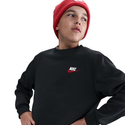 4. Nike Sportswear Club Fleece Kids' Sweatshirt Black FD3006 012