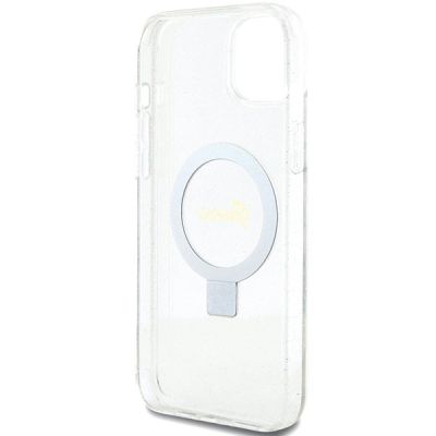7. Guess GUHMP15MHRSGSD iPhone 15 Plus / 14 Plus 6.7" transparent/transparent hardcase Ring Stand Script Glitter MagSafe