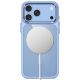 4. Tech-Protect Magmat Magsafe CC Case for iPhone 17 Pro Max / 18 Pro Max - Transparent Light Blue