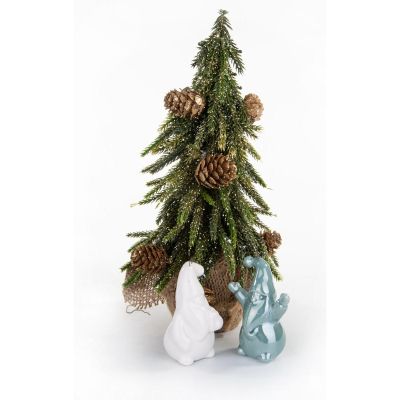 21. CERAMIC SANTA CLAUS CHRISTMAS BALL 7.8 CM 1 pc