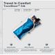 7. Cocoon TravelSheet Silk Sleeping Bag Liner, Rhino/Cornflower