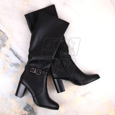 6. Sergio Leone W SK427A insulated high-heeled boots, black