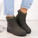 14. Potocki W WOL198A green insulated flat snow boots