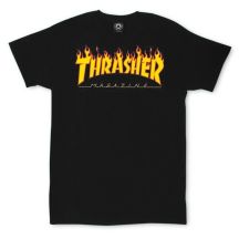 Thrasher Flame Logo T-Shirt Black - 110102/BK