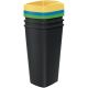 GARBAGE BINS 3X25 L COMPACTA Q SORTIBOX COLOR
