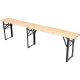 3. PICNIC BAR SET WOODEN TABLE AND 2 BENCHES