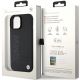 8. BMW MagSafe Leather Hot Stamp case for iPhone 15 Plus - black